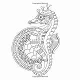 Seahorse Coloring Pages Adult Underwater Printable Colouring Sea Choose Board Mindful Print Ocean Book sketch template