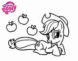 Applejack Coloring Pony Little Pages Apples Colorear Para Apple Jack Her Getdrawings Color Getcolorings Coloringcrew Colorings sketch template