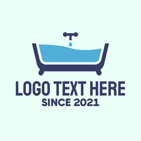 blue bathtub bath logo brandcrowd logo maker