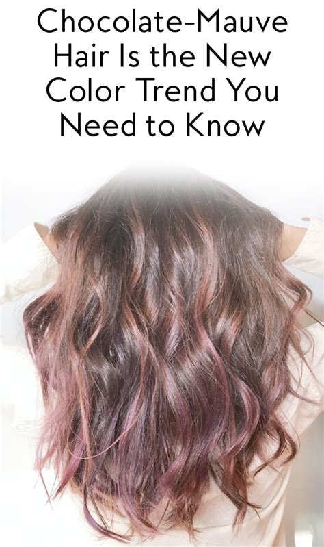 chocolate mauve hair is the new color trend blowing up on