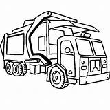 Garbage Coloring Getcolorings Truck sketch template