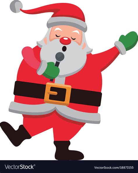 Library Of Singing Santa Clipart Free Download Free Png