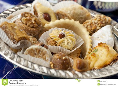 marokkaanse koekjes stock foto image  snoepjes marokko