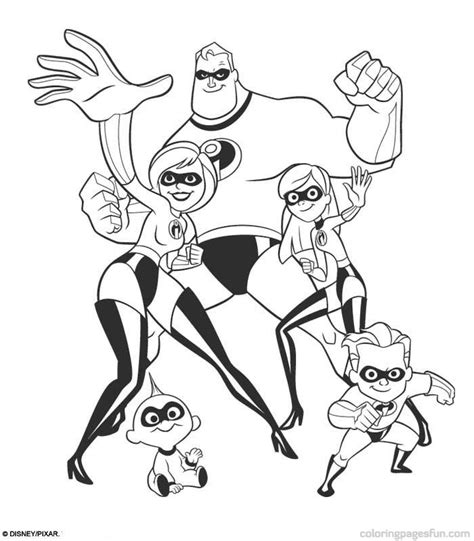incredibles  coloring pages