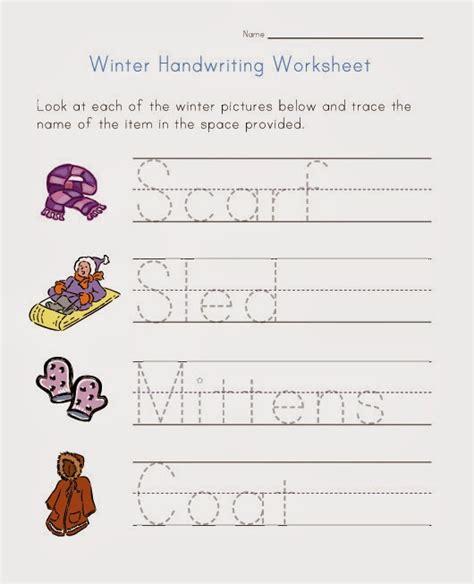 handwriting worksheets kindergarten hand writing