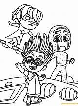 Pj Masks Coloring Pages Disney Color Online Printable Colouring Sheets Getdrawings Book Getcolorings Coloringpagesonly Iweky sketch template