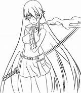 Akame Kill Aniyuki sketch template