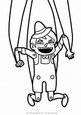 Puppet Titiritero Marionetki Coloring Puppenspieler Dibujos Mistrzowie Kolorowanki Drucken Pokoloruj sketch template