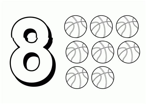 printable number coloring pages  kids