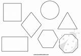 Geometriche Ritagliare Sagome Rombo Cerchio Quadrato Carnevale Triangolo Rettangolo Esagono Stampare Maschere sketch template