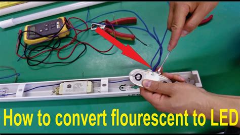 convert fluorescent  led lights