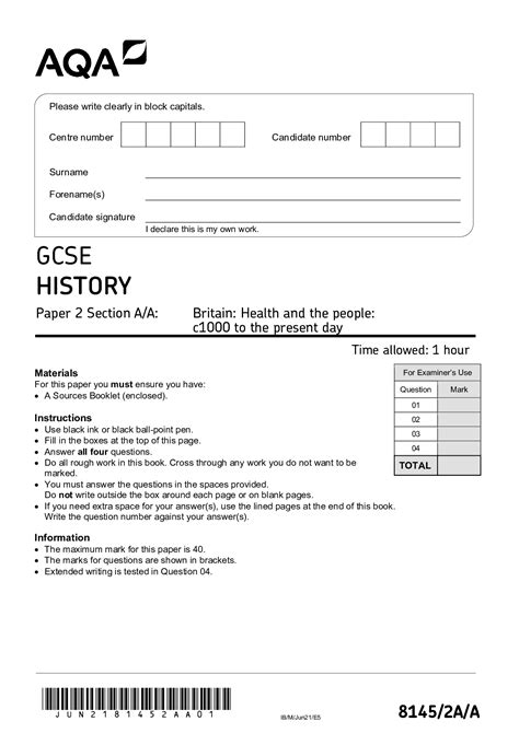 aqa gcse history bd paper  section bd restoration england