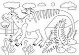 Coloring Muttaburrasaurus Dinosaur Ouranosaurus Pages sketch template