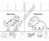 Dinosaur Carnivore Herbivore Vs Followers sketch template