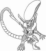 Alien Coloring Pages Predator Xenomorph Vs Drawing Space Scary Easy Funny Color Printable Outline Getcolorings Print Getdrawings Movie Drawings Colour sketch template