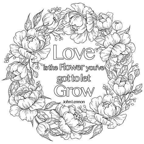 quotes  love coloring pages  printable coloring pages