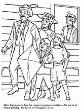 Mary Poppins Coloring Pages Characters Getcolorings sketch template