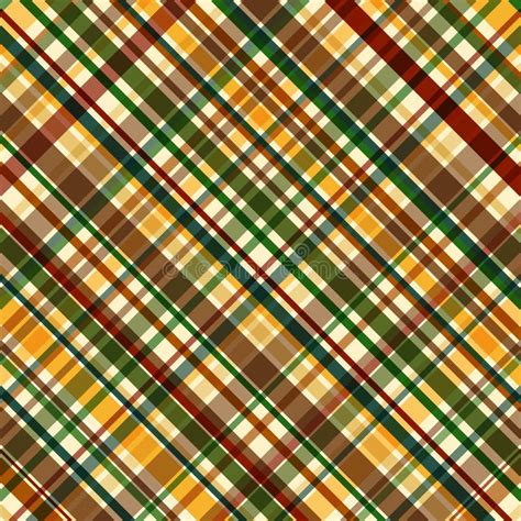 fall plaid pattern stock illustration illustration  color