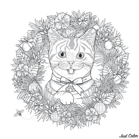 cute cat cats adult coloring pages