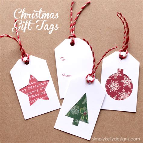 festive  fun diy christmas gift tags