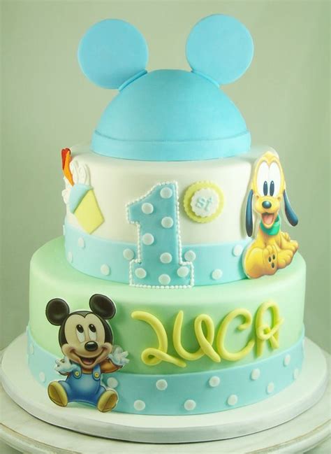 cake design kids mickey  friends images  pinterest birthdays anniversary