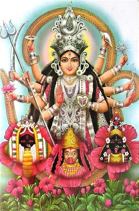 Durga And Three Forms Of Kali