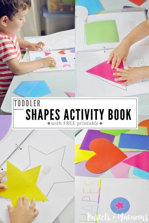 toddler shapes activity book printable shapes  toddlers shapes