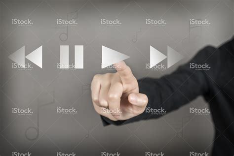 stock photo  playing touch screen