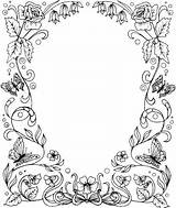 Border Flower Borders Coloring Pages Large Flowers Floral Printable Boys Frames Glass Makeyourmarkstamps Christmas Cliparts Rubber Designs Adult Books Clip sketch template