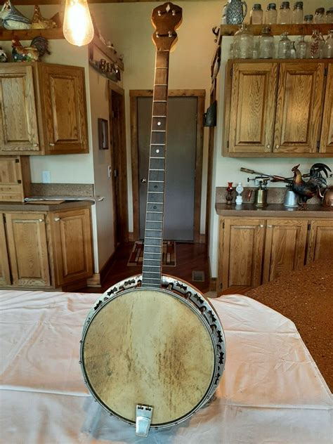 antique waverly tailpiece vintage tenor banjo  string