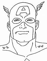 America Captain Coloring Pages Print sketch template