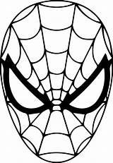 Spiderman Aranha Rosto Colorir Clipartmag Dessin Imprimir Masque Paintingvalley Colorier sketch template
