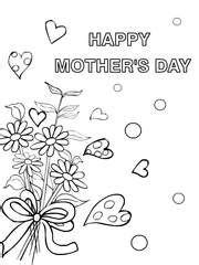 happy mothers day mothers day colors mothers day coloring cards