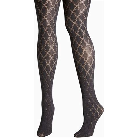 avenue diamond pattern tights 19 liked on polyvore featuring