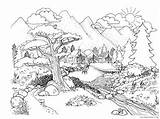 Nature Coloring Pages Printable Adults Adult Coloring4free Related Posts sketch template