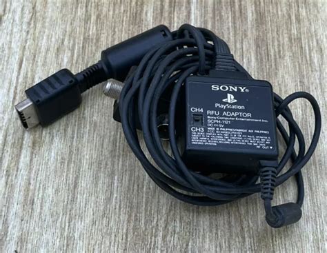 genuine oem sony playstation ps ps rfu adapter coax cable scph   picclick