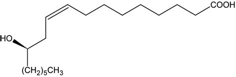 chemical structure  ricinoleic acid
