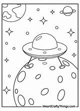Space Outer Coloring Pages Printable sketch template