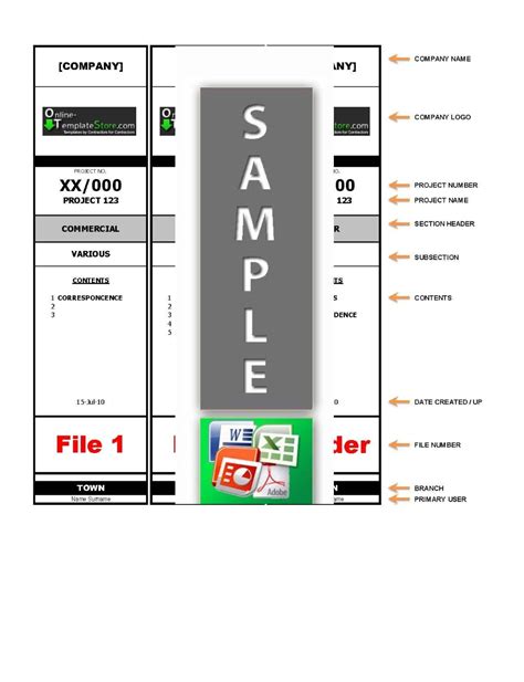 printable lever arch file label template printable templates