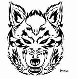 Wolf Face Tribal Angry Drawing Tattoo Designs Howling Head Tattoos Clipart Getdrawings Fresh Wallpapers Use sketch template