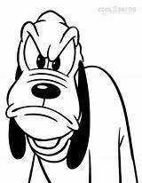 Pluto Coloring Pages Cartoon Drawing Printable Angry Kids Mickey Mouse Cool2bkids Disney Dog Goofy Kid Visit Leave Getdrawings Color Paintingvalley sketch template