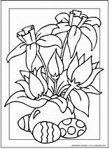Easter Coloring Pages Religious Flowers Flower Colouring Ausmalbilder Ostern Värityskuvia Pääsiäinen Spring Lapsille Sheets Und Lasten Kids Värityskuva Väritys Color sketch template