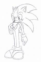 Coloring Pages Shadic Template Sketch Hedgehog Sonic sketch template