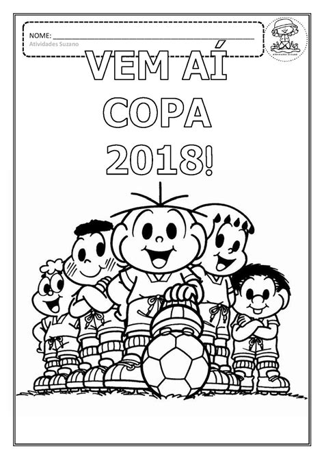 desenhos para colorir da copa do mundo 2018 mundinho da criança