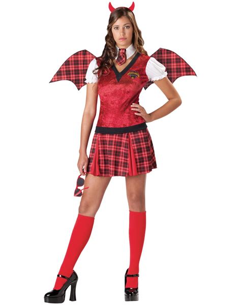 detention devil schoolgirl school girl costume