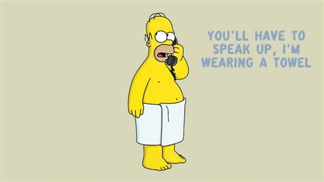 Funny Homer Simpson Towel The Simpsons 1920x1080 Wallpaper