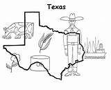 Coloring Texas State Pages Map Symbols Longhorn Popular Coloringhome Comments sketch template