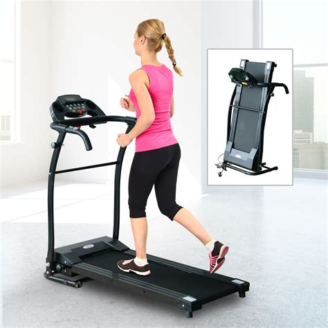 homcom treadmill machine home gym fitness indoor folding running
