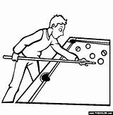 Billiard Coloring Drawing Pages Table Drawings Sports Thecolor Getdrawings sketch template