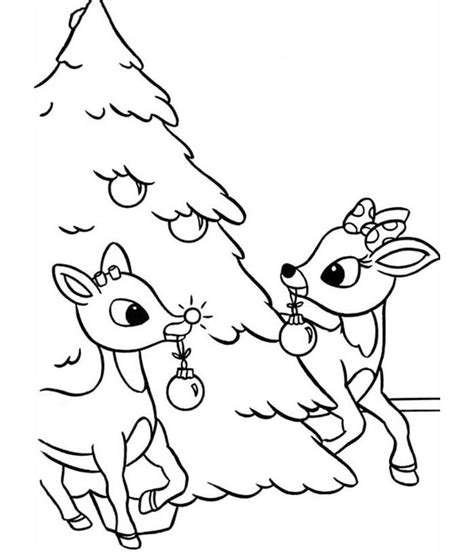 reindeer  printable christmas reindeer cute christmas coloring